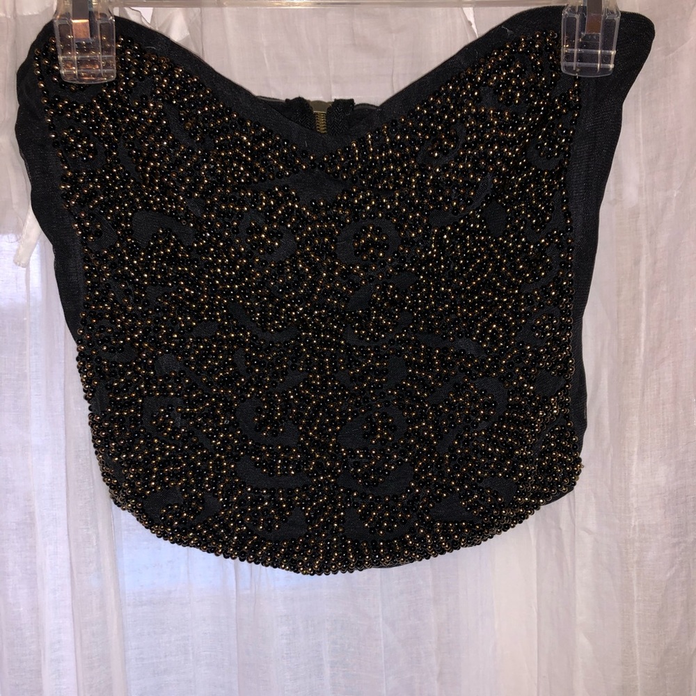 Sweetheart Gold Beaded Corset